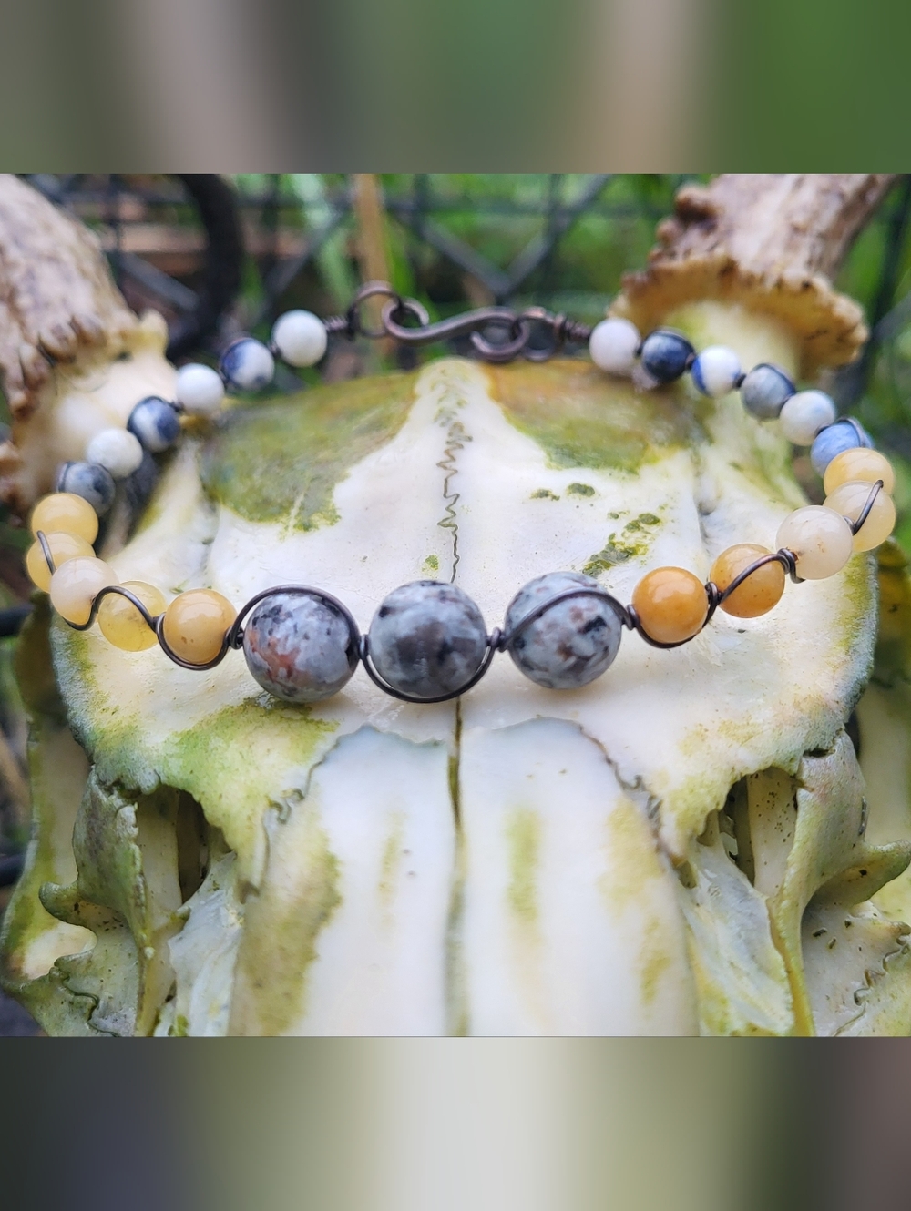 Handmade Copper & Beads BOHO Bracelet